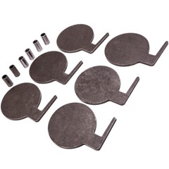 AR500 6&Prime;x 3/8&Prime; Steel Shooting Range Targets Dueling Trees Metal Paddles