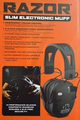 Walker&rsquo;s Razor Quad Bluetooth Tacti-Grip Slim Digital Muff Ear Protection | NEW
