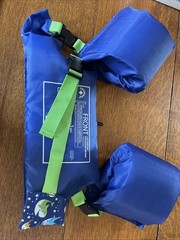 Lifeguard Swim Float w/ Detachable Arm Bands Blue Shark Design Size 35-55 Pounds