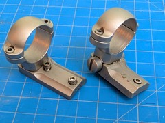 Leupold Win 70 Front & Rear Scope Mount Bases And Rings Silver