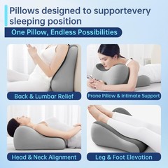 7 in 1 Memory Foam Furniture Position Pillow Suitable for Home Use, Ideal for…