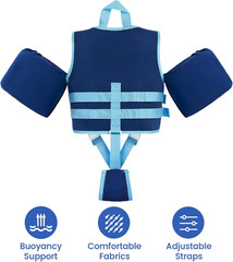 Toddler Swim Vest for Kids 33-66 Pounds, Toddler Floaties Water Wing Arm Float,