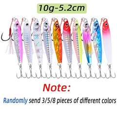 Metal Jig Fishing Lures Set 7g-40g Shore Casting Saltwater Jigging Spoon Bait