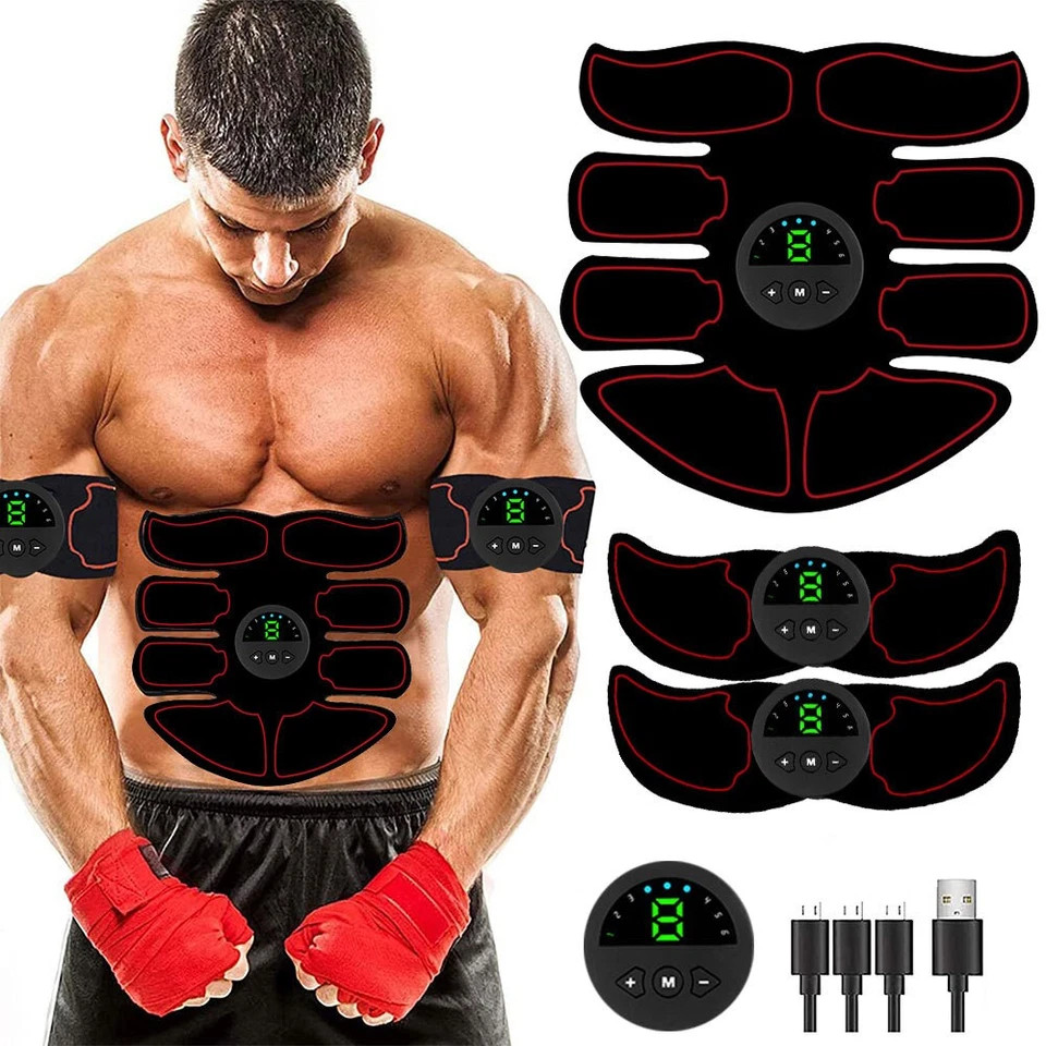1Pcs Rechargeable Abdomen Muscle Exercise ABS Stimulator Fitness Binder Home Use