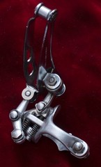 Vintage 80s Campagnolo 3 Hole clamp-on Nuovo Record front derailleur 28.6 mm