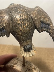 miniature flying mallard drake decoy sculpture vintage unknown