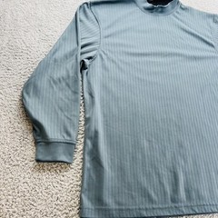 Wedge Golf And Beyond Shirt Medium Long Sleeve Pullover Mock Neck Blueish