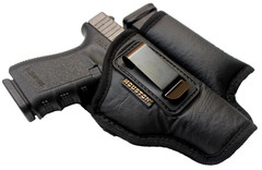 IWB Soft Houston Leather Holster with Magazine/Mag Pouch/Holder – Choose Model