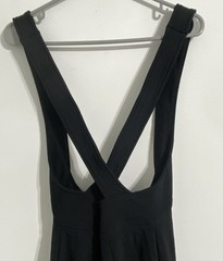 Nils Ski Bib Bibs Women’s 12 R Black Cross Back Stirrup Pants Vintage Snow Bunny