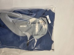 NIKE Cycling JERSEY Sz XL Bike Zip blue Gray Polyester Elastane Short Sleeve Men