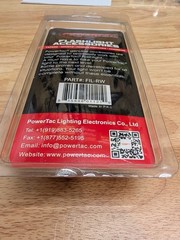 New Powertac 37mm Slip On Lens Color Flashlight Filter Red & Green 2 Piece