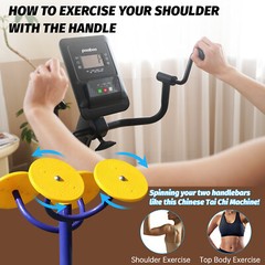 Recumbent Exercise Bike Dual Motion Arm Leg Exercisers for Senior Home Training