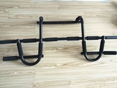Portable Doorway Pull Up Bar 12 Grips Heavy Duty Steel Multi-Function Home Gym