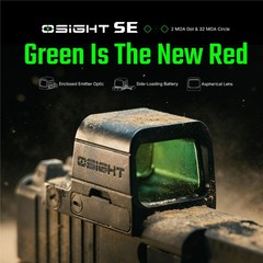 Osight SE Enclosed Optic with RMSc Footprint and Replaceable Battery