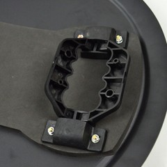 Round Metal Anti-Riot Shield Police Tactical CS Campus Security Protection Black