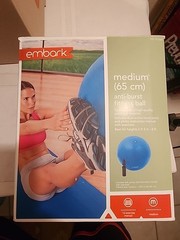 Embark Medium (25.5”) Anti-Burst Fitness Ball New With Pump + Manual