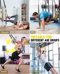 Home Resistance Training Kit with Handles, Door Anchor Heavy Duty Exercise Bands