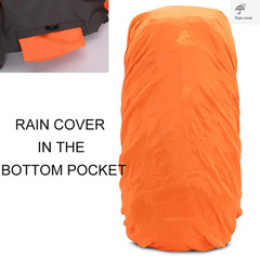 Bseash 60L Hiking Camping Backpack with Rain Cover, Waterproof Large Capacity Ou