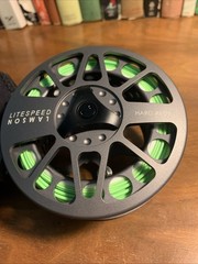 Lamson Litespeed 3.5 Hard Alox Finish Fly Reel With Line & Pouch