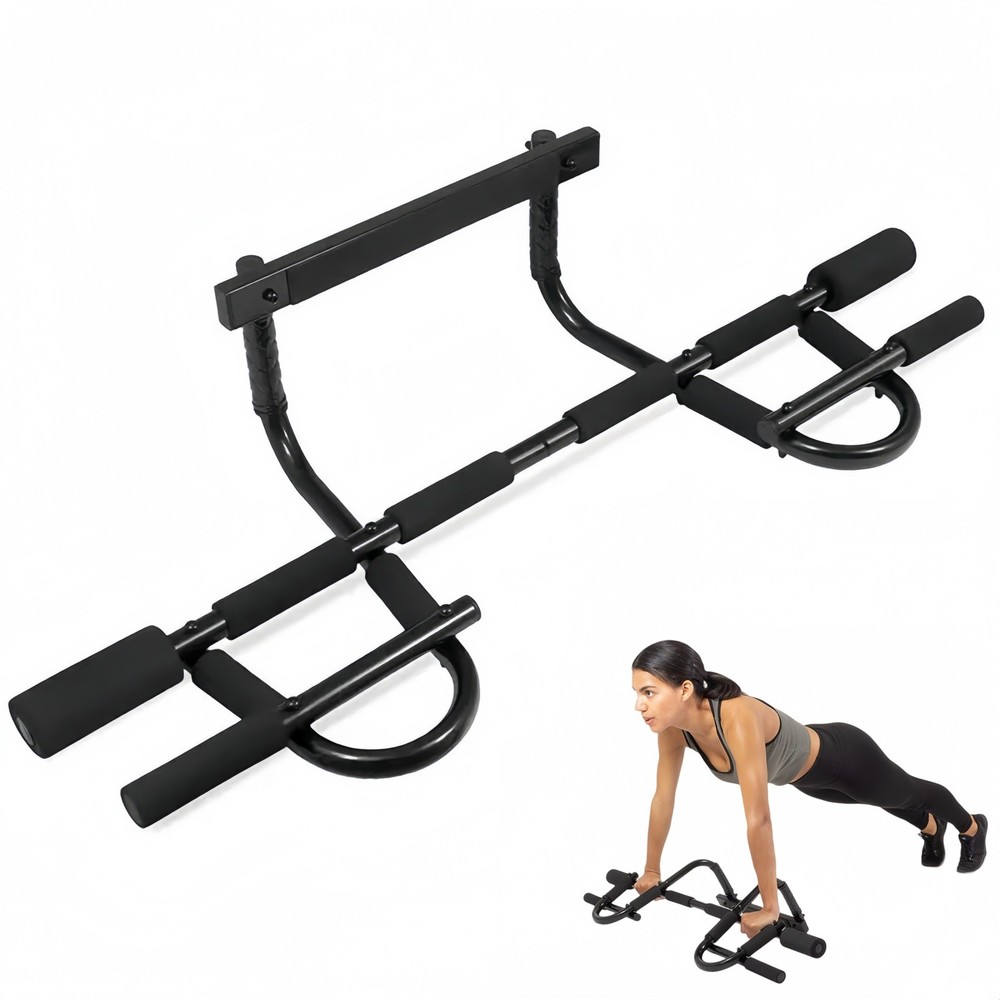 120Kg Capacity Doorway Pull Up Bar Foldable No Drill Home Gym Strength Trainer