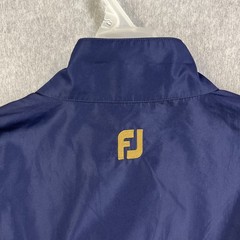 FootJoy DryJoys Mens Large Navy Black Short Sleeve Golf Rain Jacket Pullover