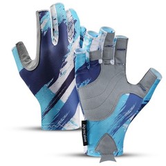 UPF50+ Fishing Gloves UV Sun Protection Gloves Fingerless Gloves for Men Women