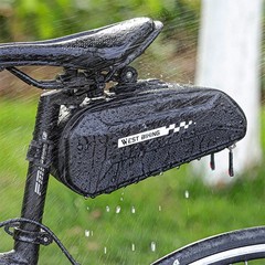 WEST BIKING Bike Saddle Bag Waterproof Hard Shell Bicycle Seat Tail Bag 1.8L