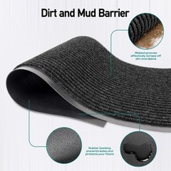 Maxmat Commercial Floor Mat – Heavy Duty Large Sizes Indoor/Outdoor Waterproof