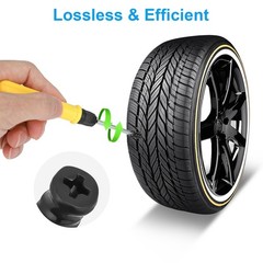 100Pcs Tire Repair Rubber Nails Tyre Puncture Repair Screws Kit w/ Screwdriver