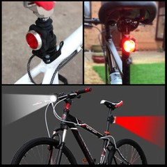 2 Set USB Rechargeable LED Bicycle Headlight Bike Front Rear Lamp Cycling Light