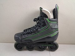 Adult Tour Code 9 Inline Hockey Skates Black/Green Size 9 Eviction XT
