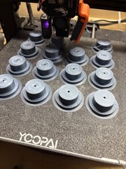 15 1” Push Disc for 37mm Alum CNC Shell And 1” Inside Diameter Cardboard Tube