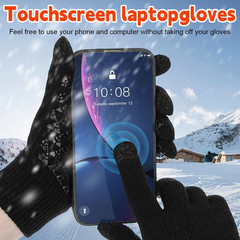 Heated Gloves Electric Rechargeable Battery Hand Warm Windproof Thermal Winter