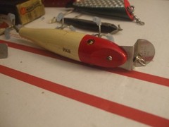 LOT OF 6 VINTAGE LURES CCB MIRR – O – LURE SPORT KING CUT PLUG + 1 UNKNOWN