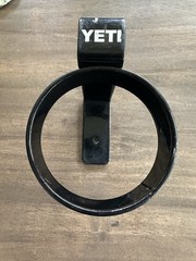 YETI Beverage Holder Black Coated Stainless Steel Fit Yeti Coolers, Cup/Bottle