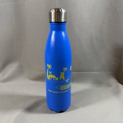 Diego Garcia Stainless Steel Water Bottle 17 oz Hello DG, Goodbye Ocean Plastic