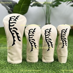 New-Tiger Golf Wood Head Cover Headcover PU Driver Fairway Hybrid Club Cover