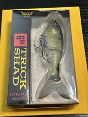 Bucca Truck Shad 6” 1.6oz Slow Sinking Green Gizzard