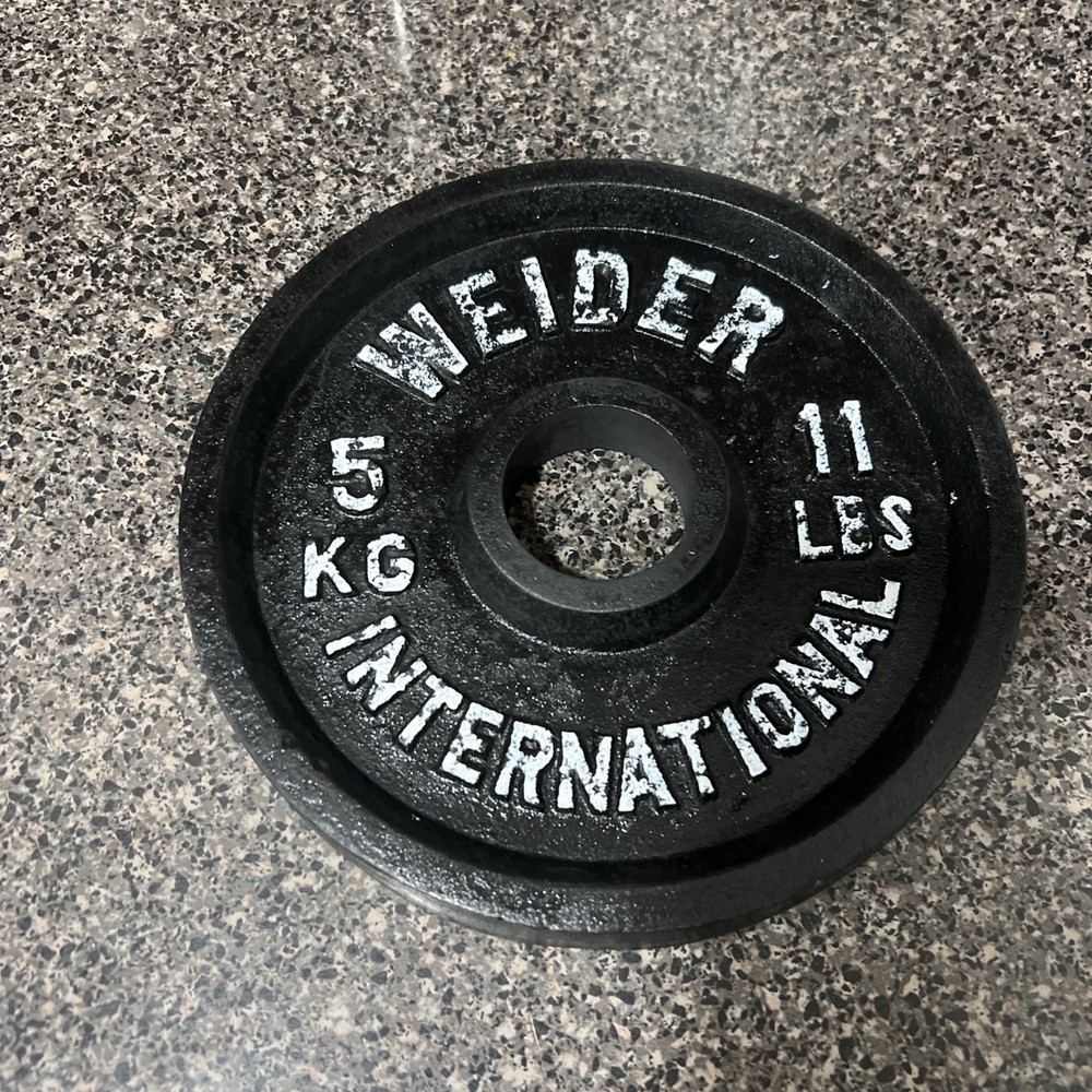 Weider International Olympic 11 Lb/ 5Kg Single Weight Plate