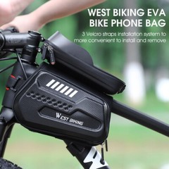 WEST BIKING Cycling Bike Bicycle Top Tube Front Frame Bag Waterproof Hard Shell