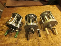Vintage Lotx3 Fishing Casting Reels, Pflueger Works, Langley & Unknown for Parts