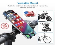 Bicycle Phone Holder Mount for Handlebar with 360° Swivel