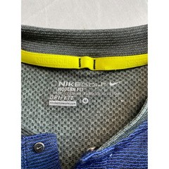 Nike Golf Modern Fit Dri-FIT Blade Collar Polo Mens Medium Blue Grey 833153-513