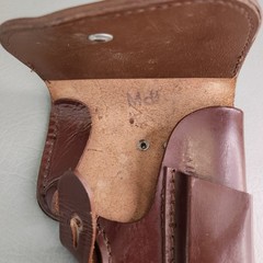 East Germany Leather Holster Police RH Mdl Marked for Makarov Pistol