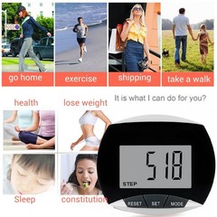 Pedometer Walking Step Counter with Belt Clip Multi-functional Pedometer LCD Dis