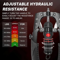Twister Arm Exerciser Adjustable 22-440lbs 3 in 1 Hydraulic Power Chest Workout