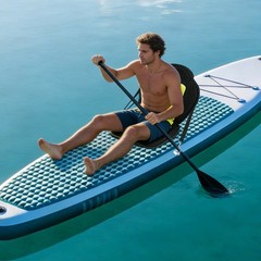 Ergonomic Paddle Board Seat W/Backrest Adjustable Straps For Kayak Canoe Fishing