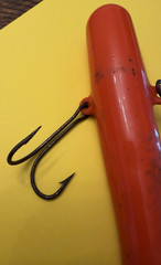 Vintage Coated Orange Jig Saltwater Fishing Lure – 15oz – 5.5&Prime; Double Hook