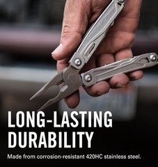 LEATHERMAN Wingman 14 in 1 Multitool W/ Spring-Action Pliers & Scissors Silver