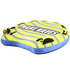 VEVOR Inflatable Towable Tube for Boating 1-3 Rider with Bumper Fins Water Sport